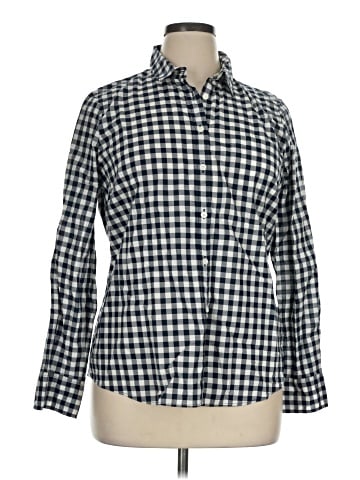 J.Crew Factory Store Long Sleeve Button-Down Shirt (view 1)