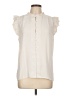 Ann Taylor 100% Polyester Ivory Sleeveless Blouse Size L - photo 1