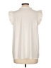 Ann Taylor 100% Polyester Ivory Sleeveless Blouse Size L - photo 2