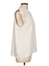 Ann Taylor 100% Polyester Ivory Sleeveless Blouse Size L - photo 4