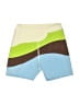 L Space Color Block Green Board Shorts Size M - photo 1