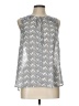 Fun2Fun 100% Polyester Silver Sleeveless Blouse Size L - photo 1