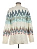 Talbots Chevron-herringbone Ivory Pullover Sweater Size M - photo 2