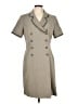 Kasper A.S.L. 100% Polyester Gray Trenchcoat Size 12 - photo 1