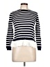 Crown & Ivy 100% Cotton Stripes Blue Pullover Sweater Size L - photo 1