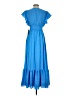 Taylor 100% Polyester Blue Casual Dress Size S - photo 2