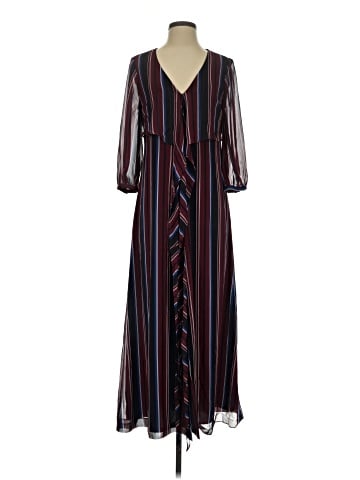 Madewell Wrap-Around Maxi Dress in Stockdale Stripe (view 1)