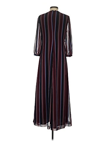 Madewell Wrap-Around Maxi Dress in Stockdale Stripe (view 2)