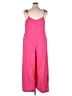 Old Navy 100% Rayon Solid Pink Jumpsuit Size XXL - photo 2