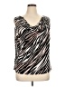 Calvin Klein Brown Sleeveless Blouse Size 1X - photo 1