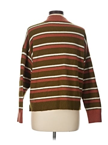 Madewell Redmond Mockneck Pocket Sweater in Stripe (view 2)