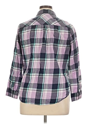 Arizona Jean Company 3/4 Sleeve Button-Down Shirt (view 2)