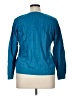 Talbots 100% Pima Cotton Chevron-herringbone Teal Pullover Sweater Size 1X - photo 2