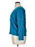 Talbots 100% Pima Cotton Chevron-herringbone Teal Pullover Sweater Size 1X - photo 5