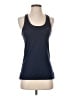 Nike 100% Polyester Blue Active Tank Size S - photo 1