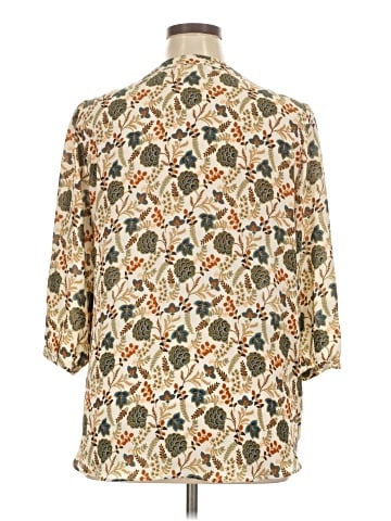 Rose + Olive 3/4 Sleeve Blouse (view 2)