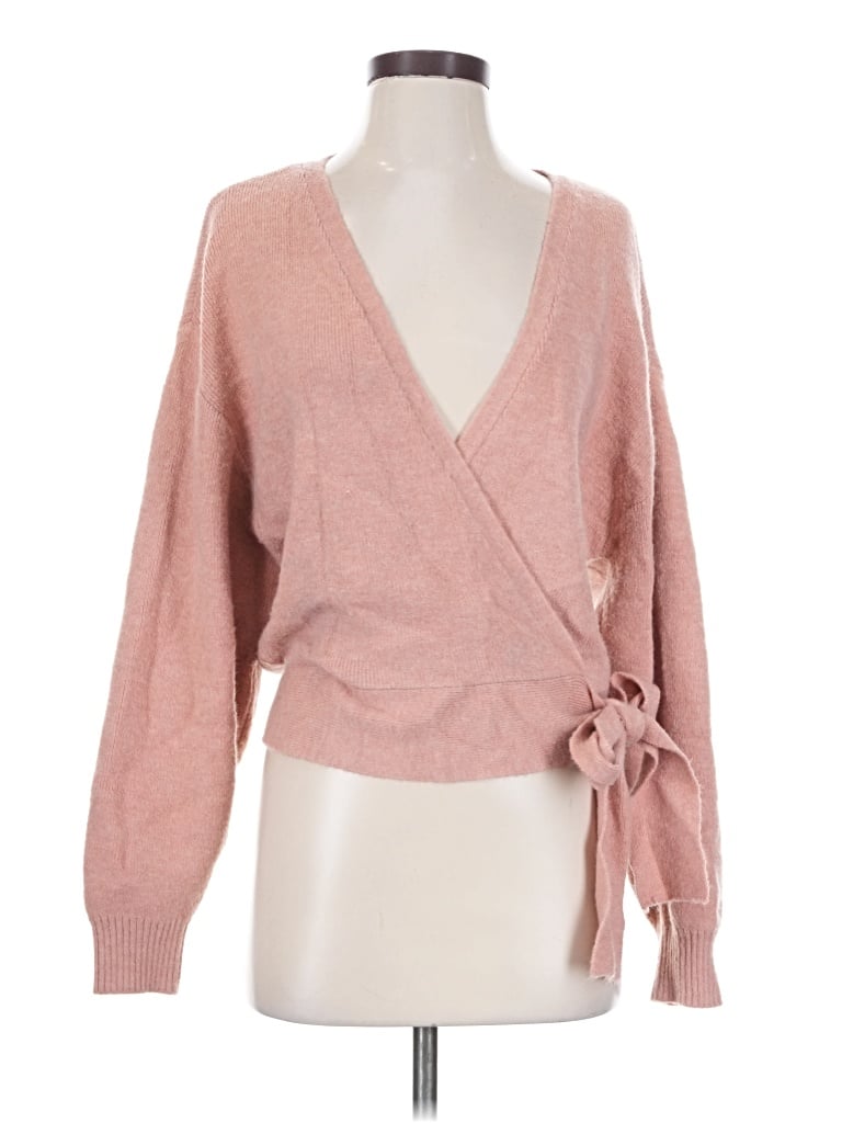 Pre-owned Wayf Cardigan Sweater In Pink