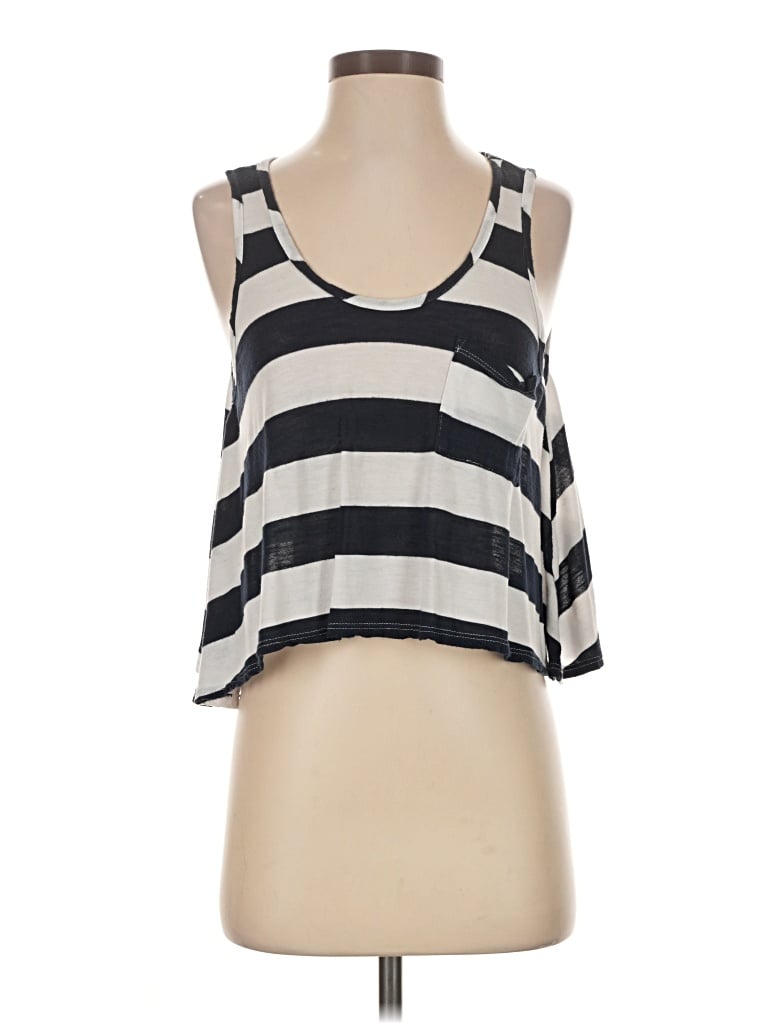 Pre-owned Painted Threads Sleeveless Top Silver Halter Neckline Tops