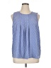 MICHAEL Michael Kors 100% Polyester Blue Sleeveless Blouse Size XL - photo 1