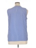 MICHAEL Michael Kors 100% Polyester Blue Sleeveless Blouse Size XL - photo 2