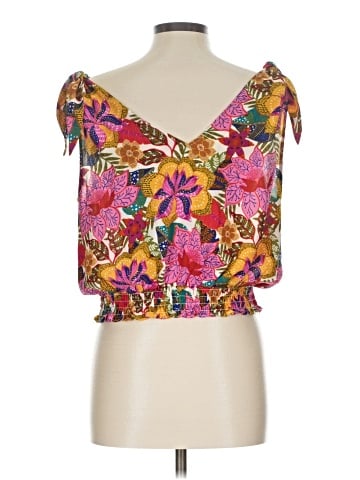 Rose + Olive Sleeveless Blouse (view 2)