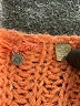 Knitted & Knotted Orange Pullover Sweater Size M - photo 7
