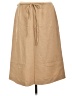 Faconnable Solid Tan Wool Skirt Size 12 - photo 2
