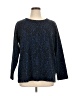 Coldwater Creek Animal Print Blue Pullover Sweater Size 1X - photo 1
