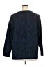 Coldwater Creek Animal Print Blue Pullover Sweater Size 1X - photo 2