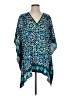 MICHAEL Michael Kors 100% Polyester Blue Short Sleeve Blouse Size S - photo 1