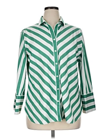 Chico's 3/4 Sleeve Button-Down Shirt (view 1)
