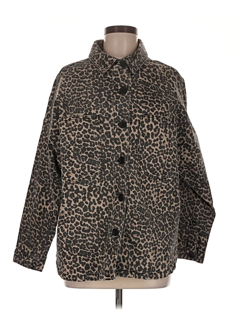 Pre-owned Miou Muse Coat In Brown