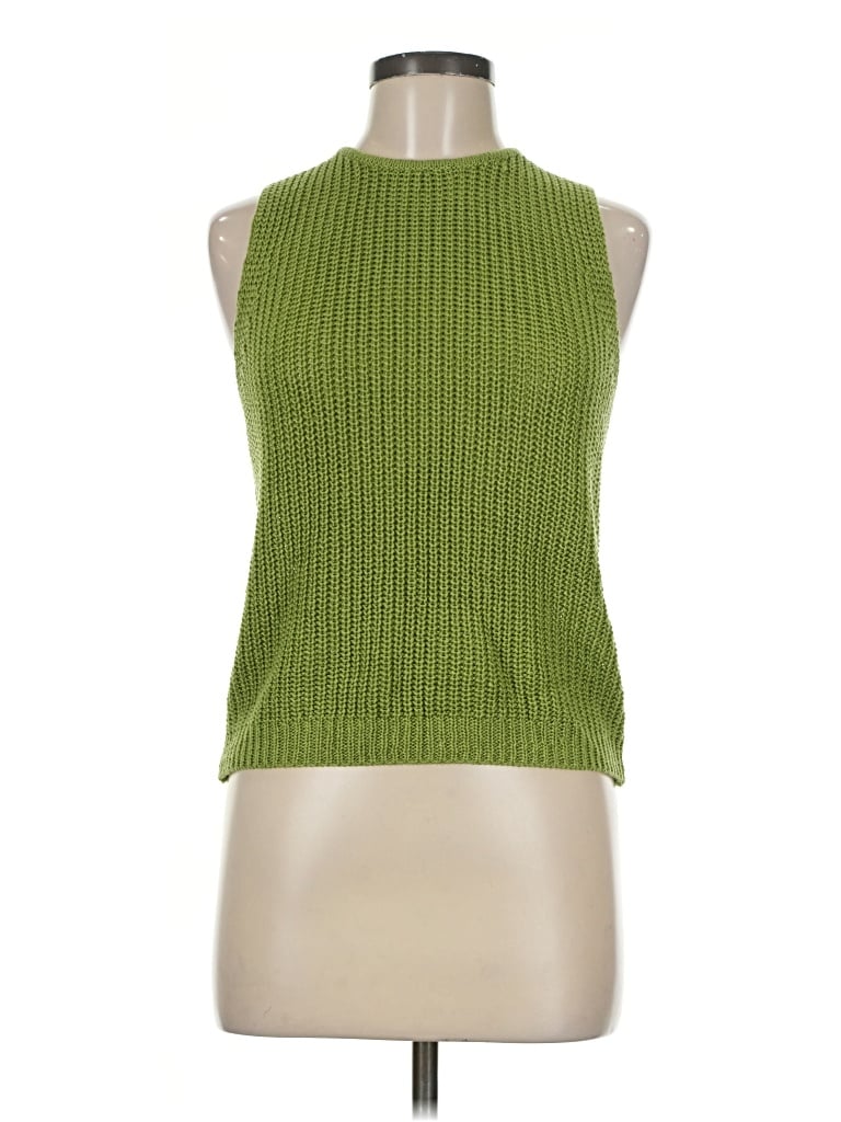 Pre-owned Lucy Paris Sweater Vest In Green