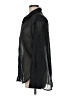 Old Navy 100% Polyester Solid Black Long Sleeve Blouse Size M - photo 5