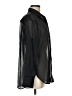 Old Navy 100% Polyester Solid Black Long Sleeve Blouse Size M - photo 4