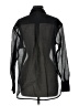 Old Navy 100% Polyester Solid Black Long Sleeve Blouse Size M - photo 2