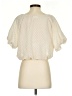 Blu Pepper 100% Polyester Ivory Short Sleeve Blouse Size S - photo 2