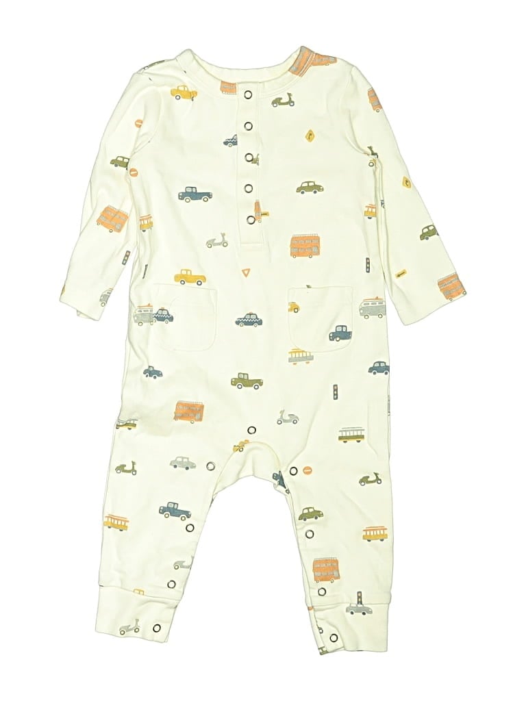 Pre-owned Pehr Babies' Long Sleeve Onesie In Green