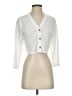 Maurices White 3/4 Sleeve Button-Down Shirt Size S - photo 1