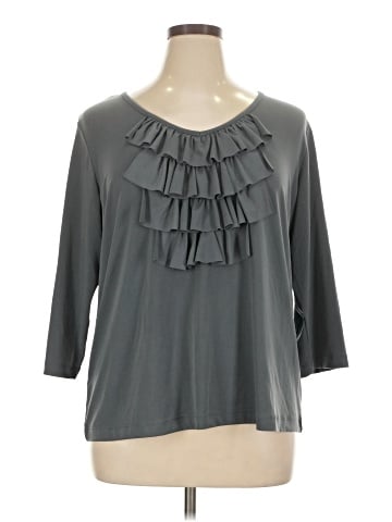 Susan Graver 3/4 Sleeve Blouse (view 1)
