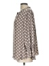 C established 1946 100% Polyester Polka Dots Gray 3/4 Sleeve Blouse Size L - photo 5