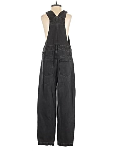 Madewell Straight-Leg Overalls in Lunar Wash (view 2)