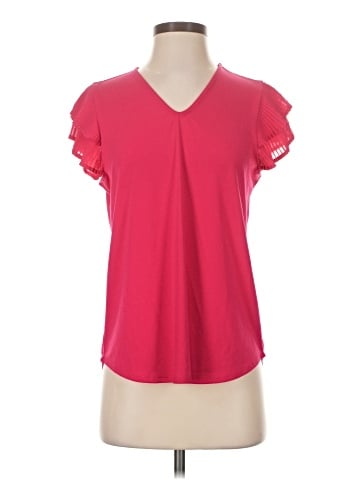 Adrianna Papell Short Sleeve Blouse (view 1)