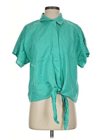 INC International Concepts Short Sleeve Blouse (view 1)