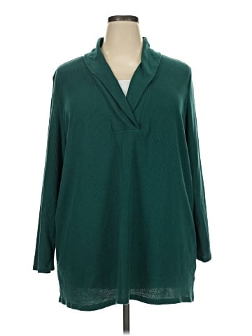 Woman Within Long Sleeve Blouse (view 1)