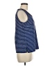 St. John Blue Sleeveless Top Size M - photo 4