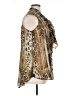 Ashley Stewart 100% Polyester Animal Print Brown Sleeveless Blouse Size 14-16W - photo 4