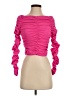 Line & Dot Pink 3/4 Sleeve Top Size S - photo 1