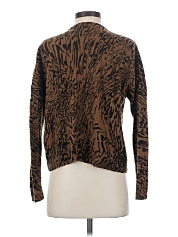Madewell Tigerized Cameron Ribbed Cardigan Sweater in Coziest Yarn (view 2)
