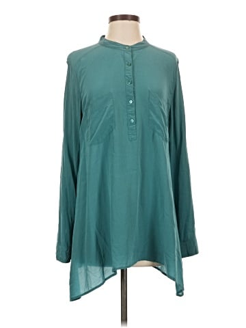 Eileen Fisher Long Sleeve Silk Top (view 1)